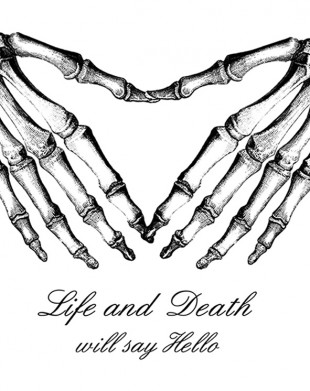Life and Death will say hello (white t-shirt)
