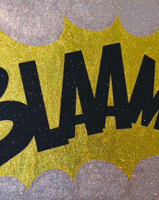 Blaam - Glitter painting by Barbara Smith