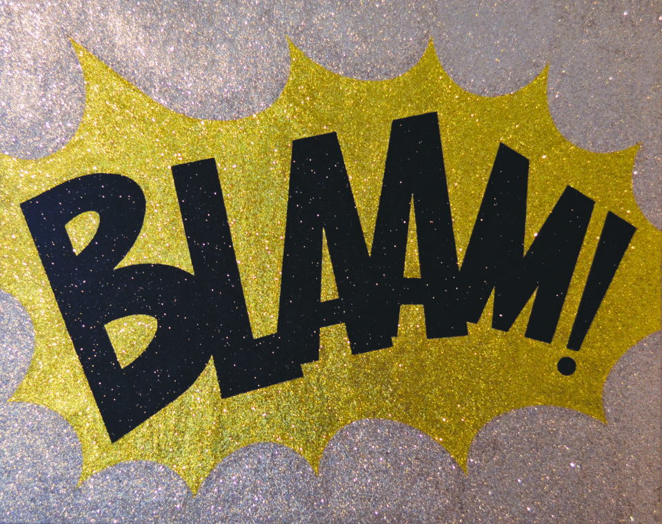 Blaam - Glitter painting by Barbara Smith